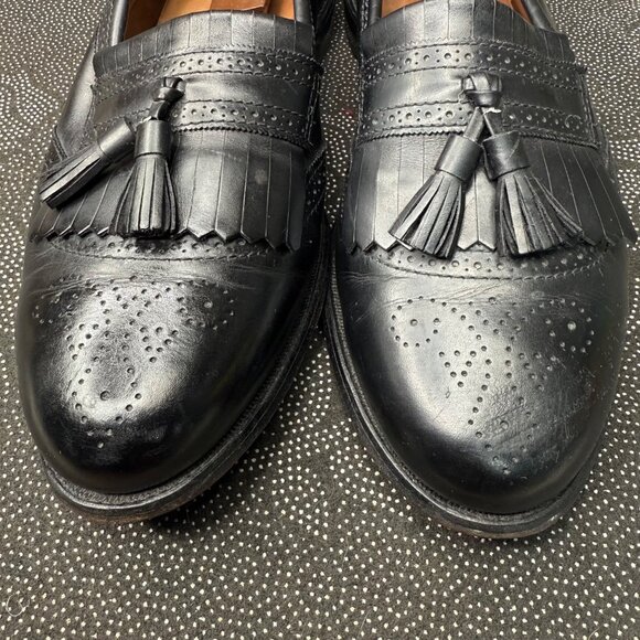 Allen Edmonds Bridgeton Black Leather Tassel Loafers Mens Size 13 - Picture 8 of 10